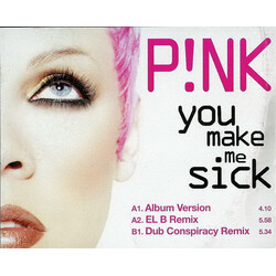 P!NK You Make Me Sick USED VINYL 12INCH 33 S RPM SINGLE