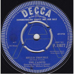 The Cadets (2) Hello Trouble / Our First Quarrel USED VINYL 7INCH 45 RPM SINGLE PROMO