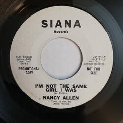 Nancy Allen (5) I'm Not The Same Girl I Was / Let's Tell Them Tonight USED VINYL 7INCH SINGLE 45 RPM PROMO