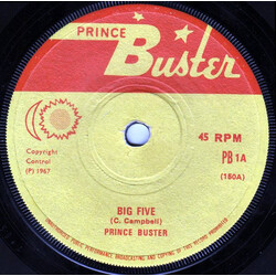 Prince Buster Big Five USED VINYL 7INCH 45 RPM SINGLE