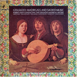 Carlo Gesualdo / Robert Craft / The Gesualdo Madrigal Singers Madrigals And Sacred Music Vinyl LP USED