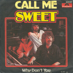 The Sweet Call Me USED VINYL 7INCH SINGLE 45 RPM