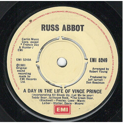 Russ Abbot A Day In The Life Of Vince Prince USED VINYL 7INCH 45 RPM SINGLE