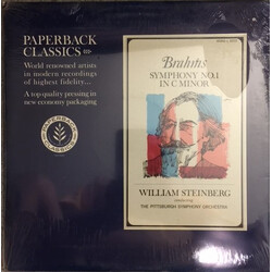 The Pittsburgh Symphony Orchestra / William Steinberg Brahms Symphony No. 1 In C Minor Vinyl LP USED