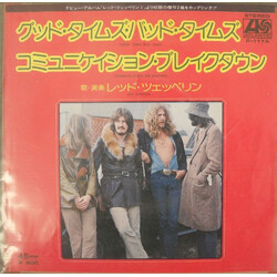 Led Zeppelin Good Times Bad Times USED VINYL 7INCH 45 RPM SINGLE REISSUE STEREO