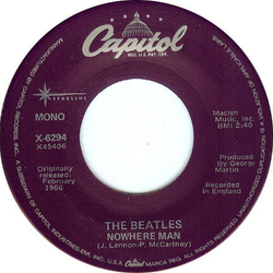 The Beatles Nowhere Man Vinyl 7" USED