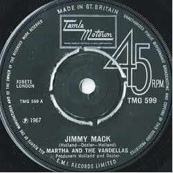 Martha Reeves & The Vandellas Jimmy Mack USED VINYL 7INCH 45 RPM REISSUE