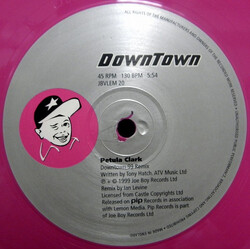 Petula Clark Downtown USED VINYL 12INCH 45 RPM