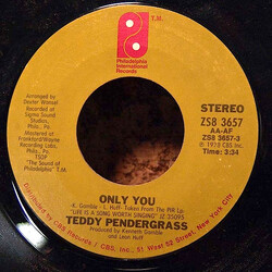 Teddy Pendergrass Only You / It Don't Hurt Now USED VINYL 7INCH SINGLE STYRENE STEREO
