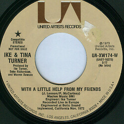 Ike & Tina Turner With A Little Help From My Friends / Early One Morning Vinyl 7" USED