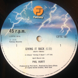 Phil Hurtt Giving It Back USED VINYL 12INCH 45 RPM SINGLE