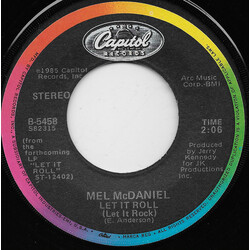 Mel McDaniel Let It Roll USED VINYL 7INCH 45 RPM SINGLE