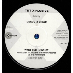 TNT (2) Want You To Know / This Is How We Do USED VINYL 12INCH 45 RPM