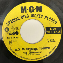 The Stonemans Back To Nashville, Tennessee / Bottle Of Wine Vinyl 7" USED