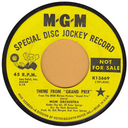 MGM Studio Orchestra Theme From "Grand Prix" Vinyl 7" USED