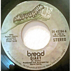 Bread Diary USED VINYL 7INCH 45 RPM SINGLE STEREO