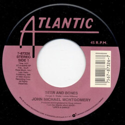 John Michael Montgomery Beer And Bones / I Love The Way You Love Me USED VINYL 7INCH 45 RPM