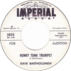 Dave Bartholomew Honky Tonk Trumpet USED VINYL 7INCH 45 RPM PROMO