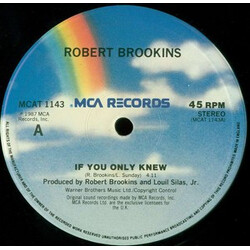 Robert Brookins If You Only Knew VINYL 12" USED