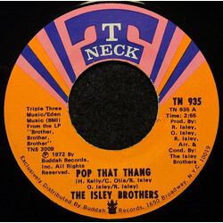 The Isley Brothers Pop That Thang USED VINYL 7INCH 45 RPM SINGLE