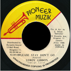 Leroy Gibbons Please Stay Don't Go USED VINYL 7INCH 45 RPM