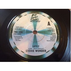 Stevie Wonder Lately USED VINYL 7INCH 45 RPM SINGLE