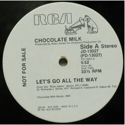Chocolate Milk (2) Let's Go All The Way / Honey Bun USED VINYL 12INCH 33 S RPM PROMO