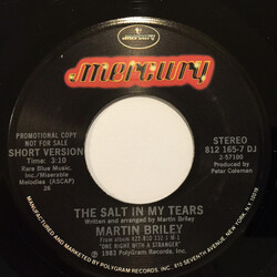 Martin Briley The Salt In My Tears USED VINYL 7INCH 45 RPM SINGLE PROMO