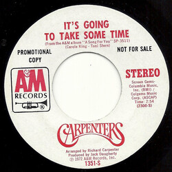 Carpenters It's Going To Take Some Time VINYL 7" USED