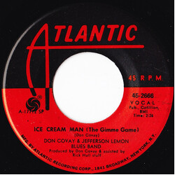 Don Covay And The Jefferson Lemon Blues Band Ice Cream Man (The Gimme Game) USED VINYL 7INCH 45 RPM