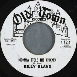 Billy Bland Momma Stole The Chicken USED VINYL 7INCH 45 RPM PROMO STYRENE MONO