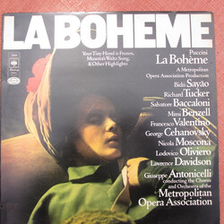 Giacomo Puccini / The Metropolitan Opera / Various La Bohème - Highlights Vinyl LP USED
