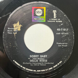 Della Reese Sorry Baby / Let's Make The Most Of A Beautiful Thing USED VINYL 7INCH 45 RPM SINGLE