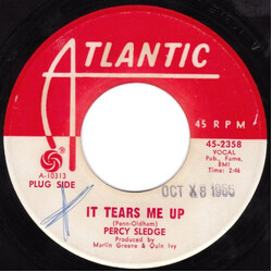Percy Sledge It Tears Me Up / Heart Of A Child USED VINYL 7INCH 45 RPM PROMO