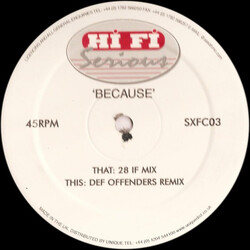 Hi Fi Serious Because USED VINYL 12INCH 45 RPM