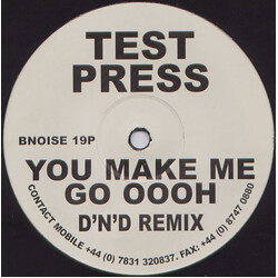 Kristine Blond You Make Me Go Oooh (D'n'D Remixes) USED VINYL 12INCH PROMO TEST PRESSING