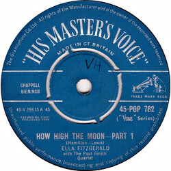 Ella Fitzgerald / Paul Smith Quartet How High The Moon USED VINYL 7INCH 45 RPM SINGLE