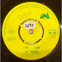 Neil Diamond I Am... I Said / Done Too Soon USED VINYL 7INCH 45 RPM SINGLE