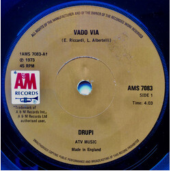Drupi (2) Vado Via Vinyl 7" USED