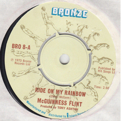 McGuinness Flint Ride On My Rainbow Vinyl 7" USED