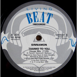 Sinnamon Thanks To You VINYL 12" USED