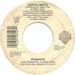 Karyn White Romantic USED VINYL 7INCH 45 RPM