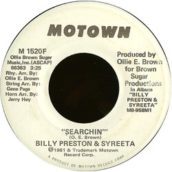 Billy Preston / Syreeta Searchin' USED VINYL 7INCH 45 RPM PROMO