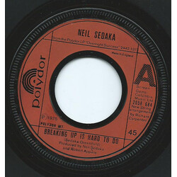 Neil Sedaka Breaking Up Is Hard To Do USED VINYL 7INCH 45 RPM SINGLE