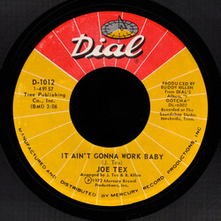 Joe Tex It Ain't Gonna Work Baby / You Said A Bad Word USED VINYL 7INCH 45 RPM SINGLE STYRENE