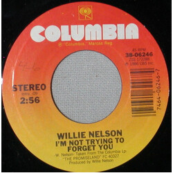 Willie Nelson I'm Not Trying To Forget You USED VINYL 7INCH 45 RPM STYRENE