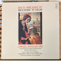 Johann Sebastian Bach / Anton Bruckner / Daniel Barenboim / New Philharmonia Orchestra / New Philharmonia Chorus Magnificat / Te Deum Vinyl LP USED