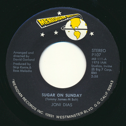 Joni Dias Sugar On Sunday / If You Love Me (If You Really Love Me) Vinyl 7" USED