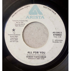 Robert Fleischman All For You Vinyl 7" USED