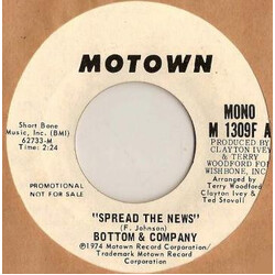 Bottom & Co. Spread The News USED VINYL 7INCH 45 RPM SINGLE PROMO